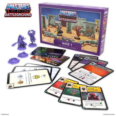 MASTERS OF THE UNIVERSE BATTLEGROUND WAVE 1 EVIL WARRIORS FACTION ESPANSIONE IN ITALIANO ARCHON STUDIO
