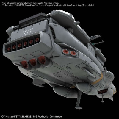 YAMATO EDF ASUKA-CLASS SUPPLY CARRIER AMPHIBIOUS ASSAULT SHIP DX MODEL KIT BANDAI