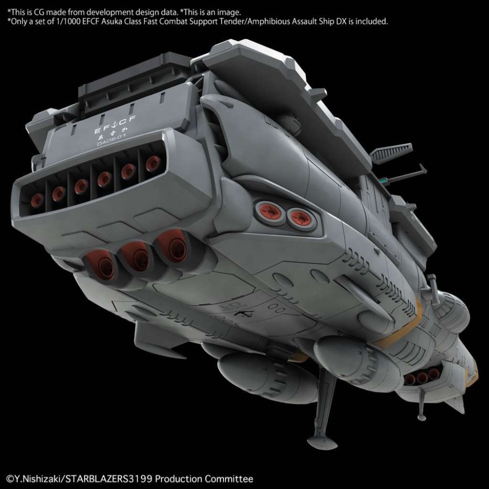 YAMATO EDF ASUKA-CLASS SUPPLY CARRIER AMPHIBIOUS ASSAULT SHIP DX MODEL KIT BANDAI