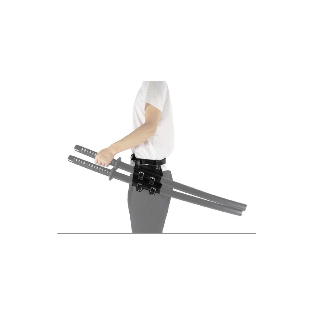 BELT WITH HOLSTER FOR 2 KATANAS