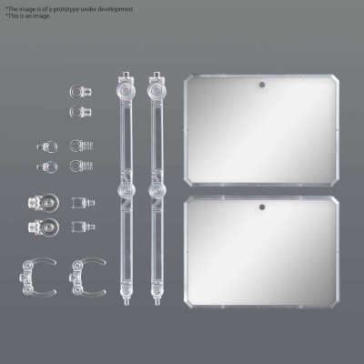 ACTION BASE 7 CLEAR MIRROR SET PER MODEL KIT E FIGURE BANDAI