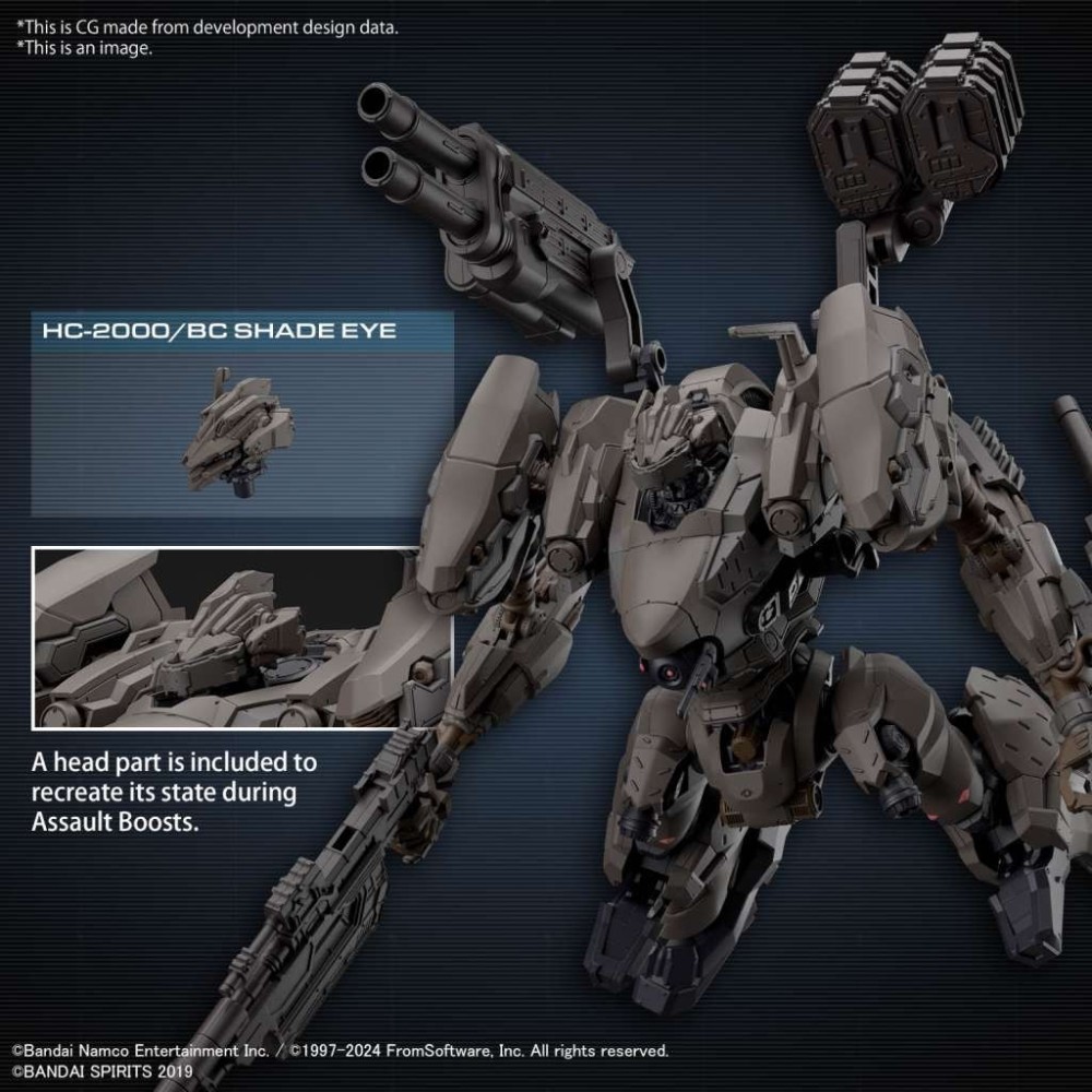 30MM ARMORED CORE VI RAD CC-2000 ORBITER NIGHTFALL 1/144 MODEL KIT ACTION FIGURE BANDAI