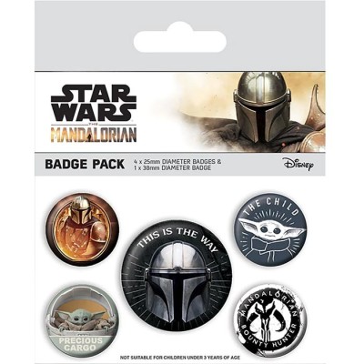 STAR WARS THE MANDALORIAN 5X SPILLE SET PYRAMID INTERNATIONAL
