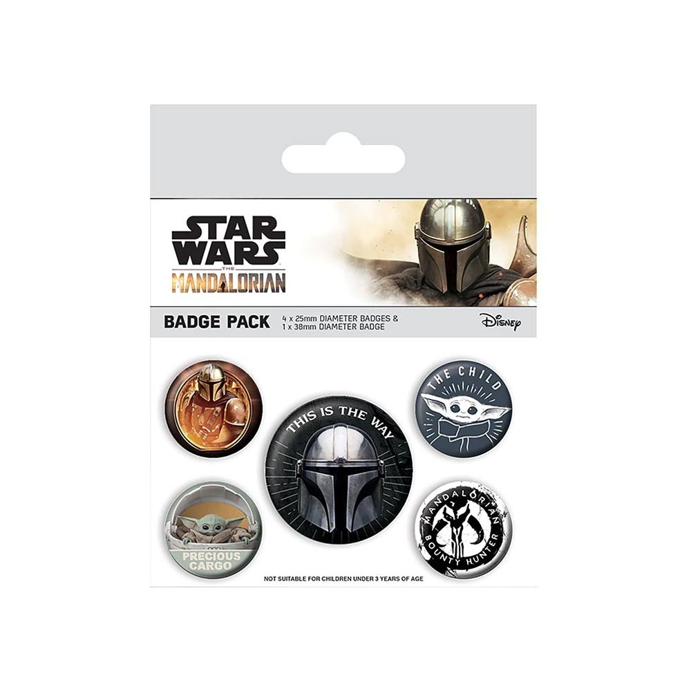 STAR WARS THE MANDALORIAN 5X SPILLE SET PYRAMID INTERNATIONAL