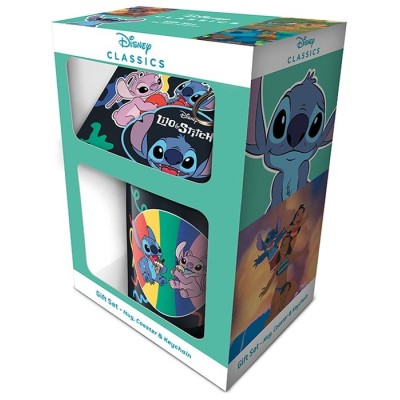 LILO AND STITCH GIFT SET TAZZA SOTTOBICCHIERE E PORTACHIAVI PYRAMID INTERNATIONAL