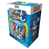 SONIC THE HEDGEHOG GIFT SET TAZZA SOTTOBICCHIERE E PORTACHIAVI PYRAMID INTERNATIONAL