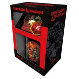 DUNGEONS AND DRAGONS GIFT SET TAZZA SOTTOBICCHIERE E PORTACHIAVI PYRAMID INTERNATIONAL