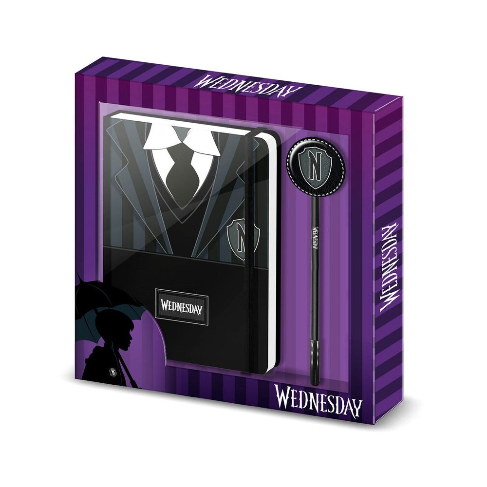 KARACTERMANIA WEDNESDAY UNIFORM DIARY AND BALLPEN GIFT SET