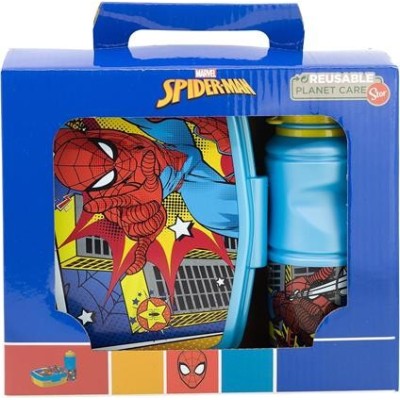 STOR  SPIDER-MAN LUNCH BOX AND SPORT BOTTLE SET
