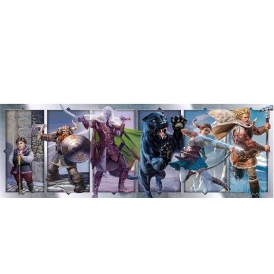 DUNGEONS AND DRAGONS COMPANIONS OF THE HALL 1000 PEZZI PUZZLE 98X33 CM RAVENSBURGER