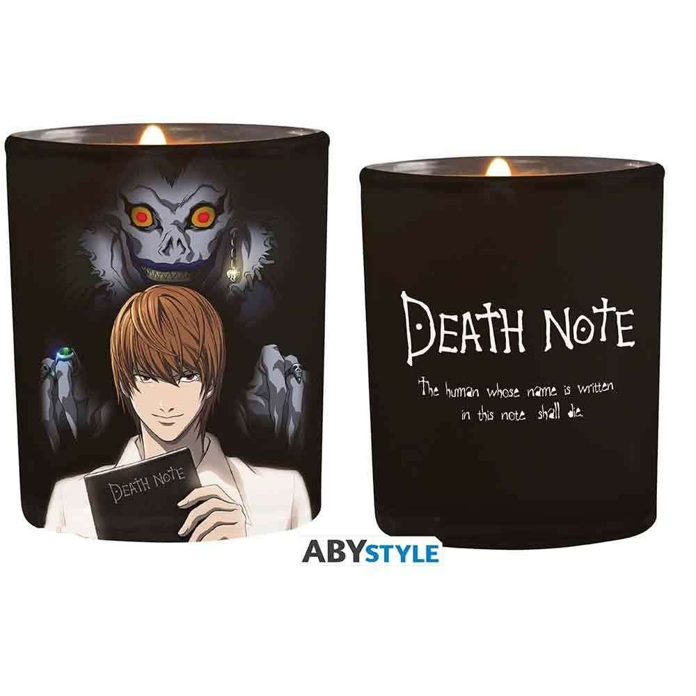 ABYSTYLE CANDLE IN A JAR DEATH NOTE LIGHT AND RYUK