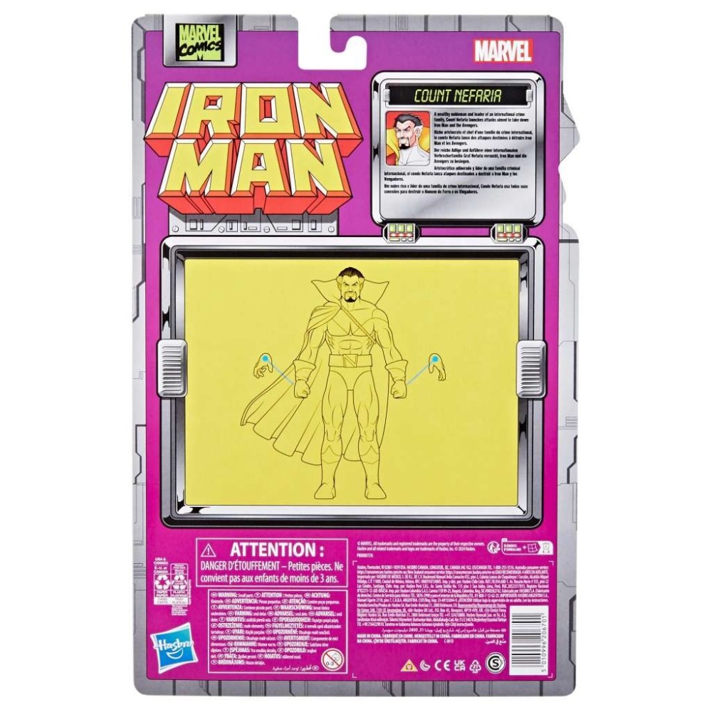 MARVEL LEGENDS IRON MAN SERIES COUNT NEFARIA ACTION FIGURE HASBRO