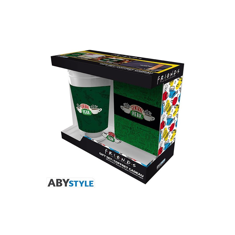 FRIENDS CENTRAL PERK GIFT SET BICCHIERE SPILLA E TACCUINO ABYSTYLE