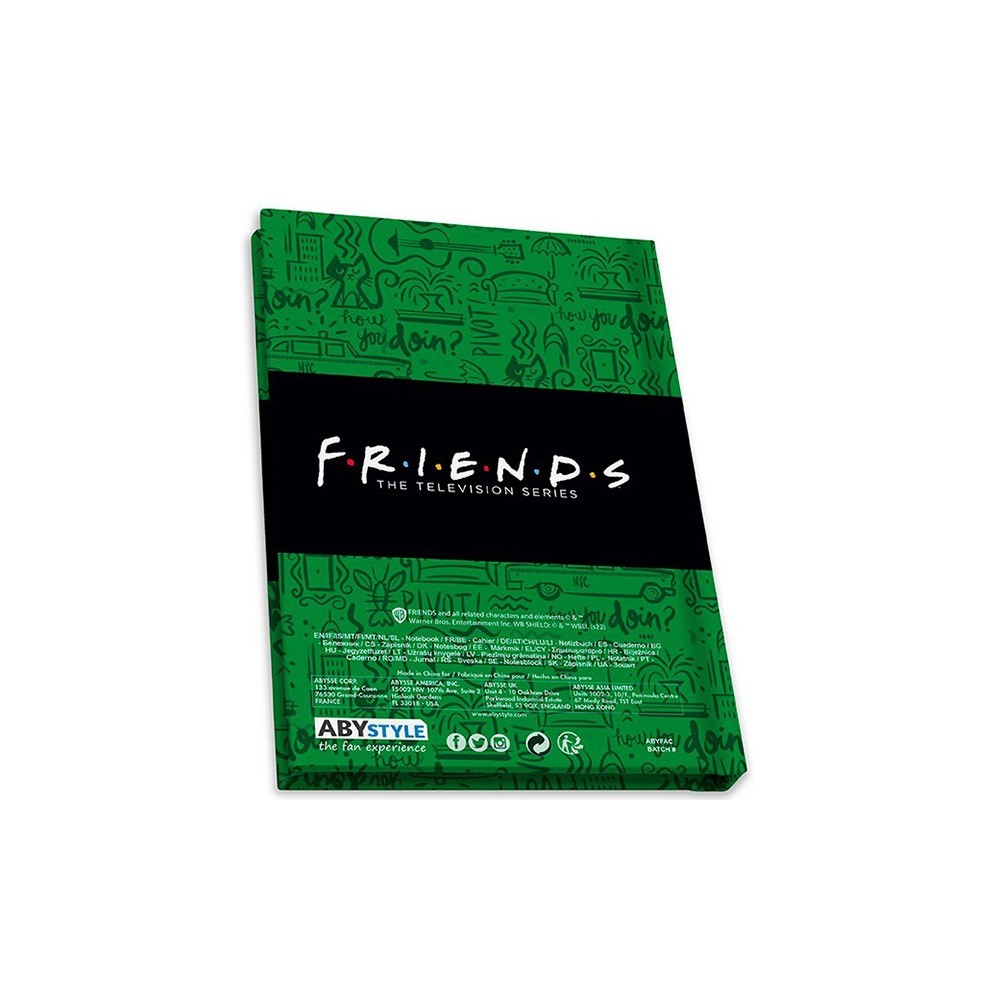 FRIENDS CENTRAL PERK GIFT SET BICCHIERE SPILLA E TACCUINO ABYSTYLE