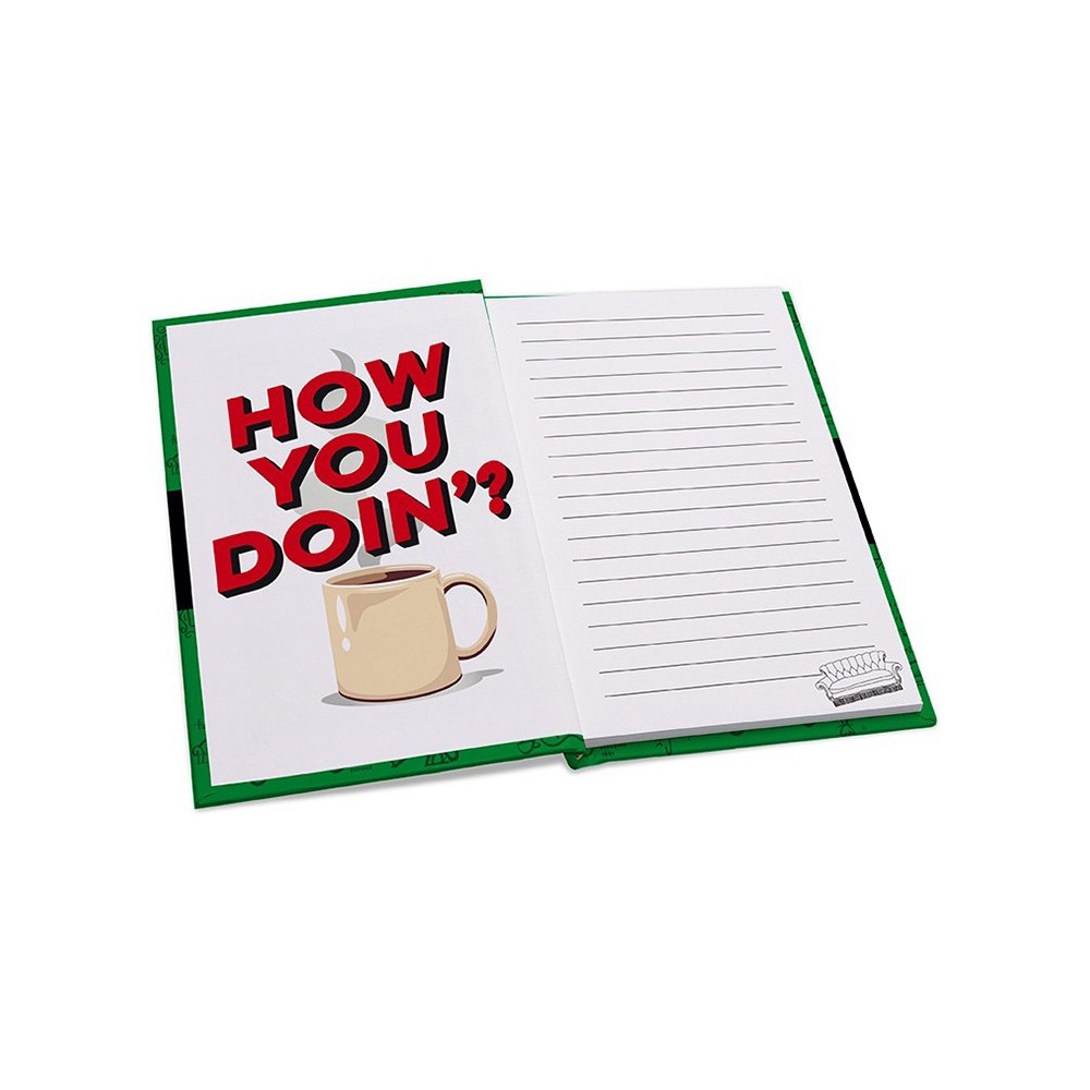 ABYSTYLE FRIENDS CENTRAL PERK GIFT SET GLASS PIN AND NOTEBOOK