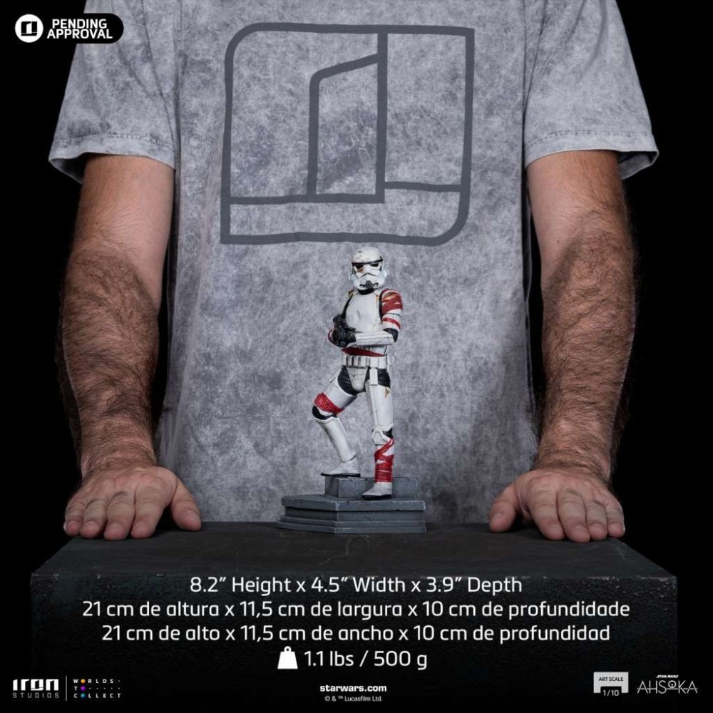 STAR WARS AHSOKA NIGHT TROOPER ART SCALE 1/10 STATUA FIGURE IRON STUDIOS