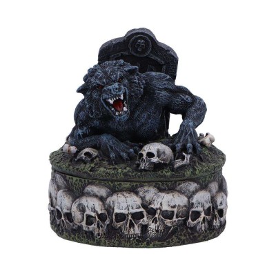 NEMESIS NOW TREASURES OF THE LYCAN DARK WEREWOLF BOX STATUE