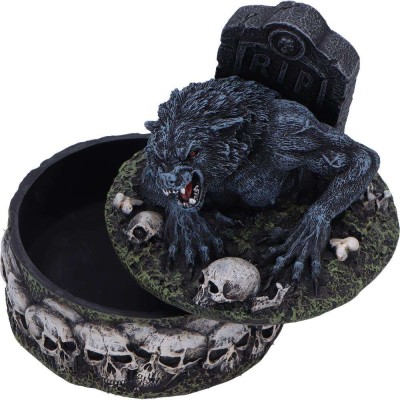 NEMESIS NOW TREASURES OF THE LYCAN DARK WEREWOLF BOX STATUE