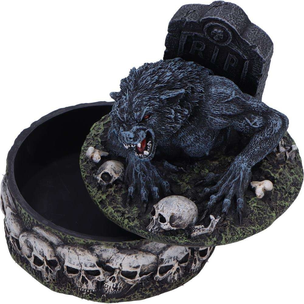 NEMESIS NOW TREASURES OF THE LYCAN DARK WEREWOLF BOX STATUE