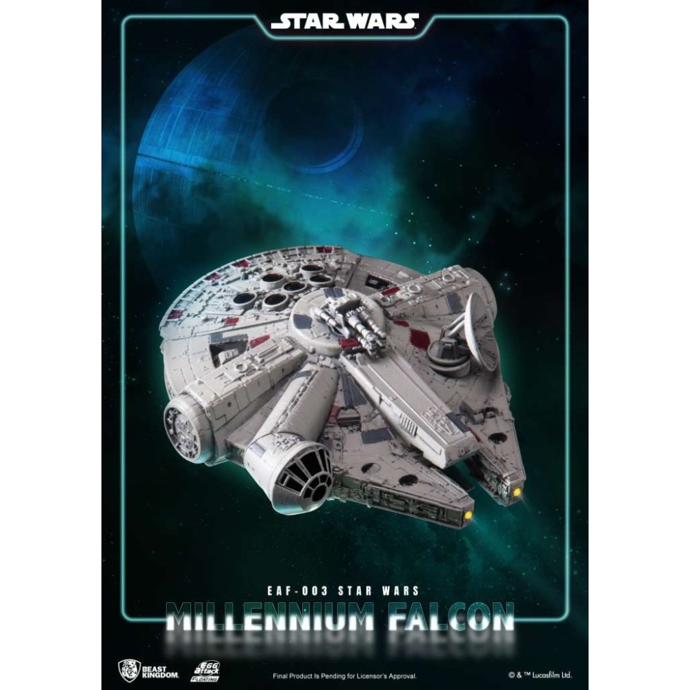 STAR WARS MILLENNIUM FALCON MAGNETIC FLOATING VERSION FIGURE BEAST KINGDOM