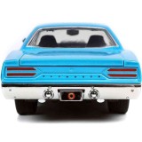 LOONEY TUNES 1970 PLAYMOUTH ROADRUNNER WILL E. COYOTE DIE CAST 1/24 MODEL JADA TOYS