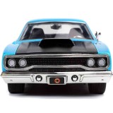 LOONEY TUNES 1970 PLAYMOUTH ROADRUNNER WILL E. COYOTE DIE CAST 1/24 MODEL JADA TOYS