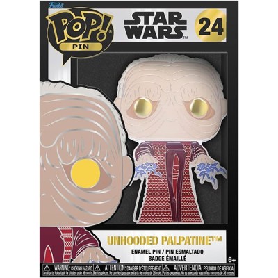 FUNKO POP! PIN STAR WARS UNHOODED PALPATINE SPILLA FIGURE FUNKO