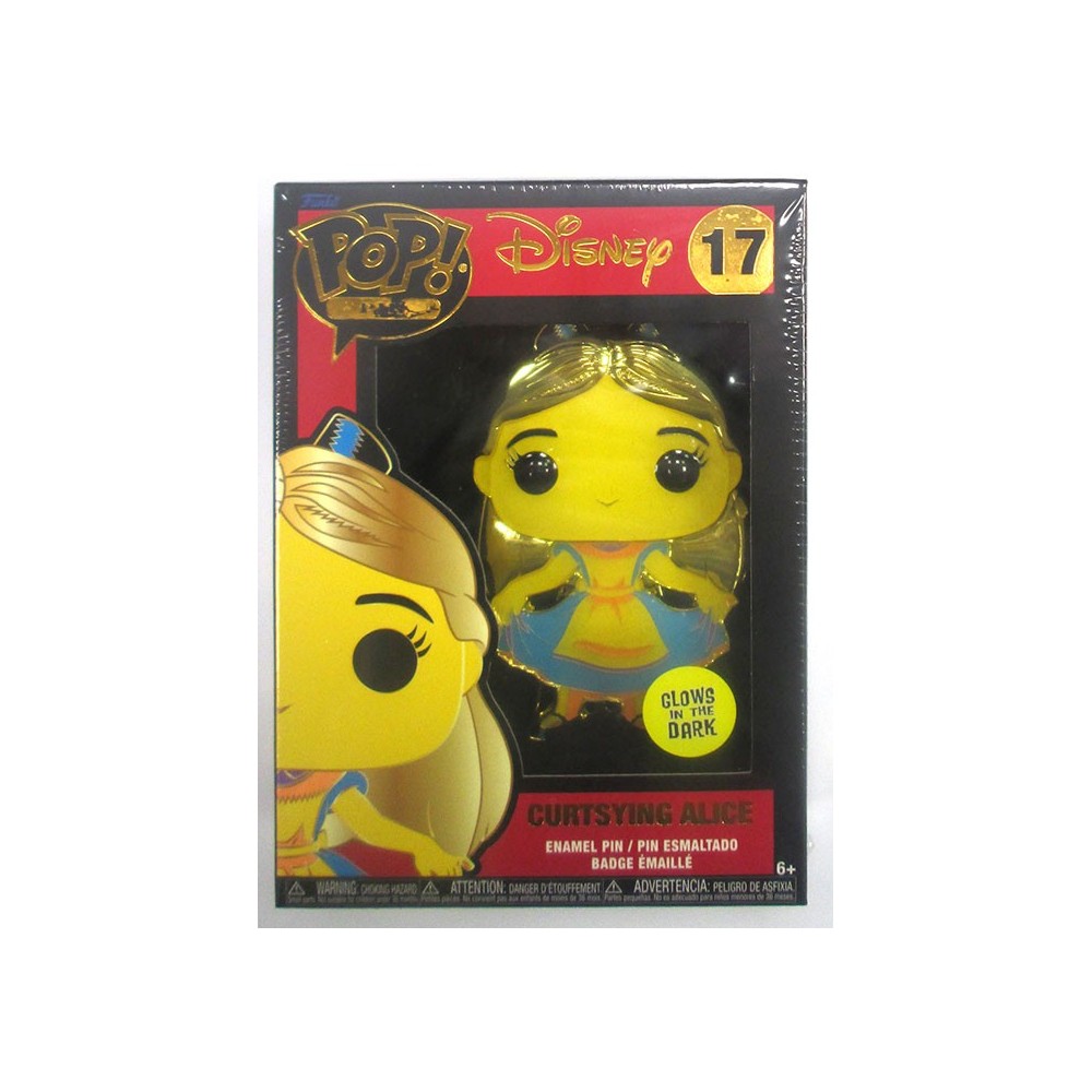 FUNKO POP! PIN DISNEY ALICE NEL PAESE DELLE MERAVIGLIE BLACKLIGHT GLOWS IN THE DARK SPILLA FIGURE FUNKO