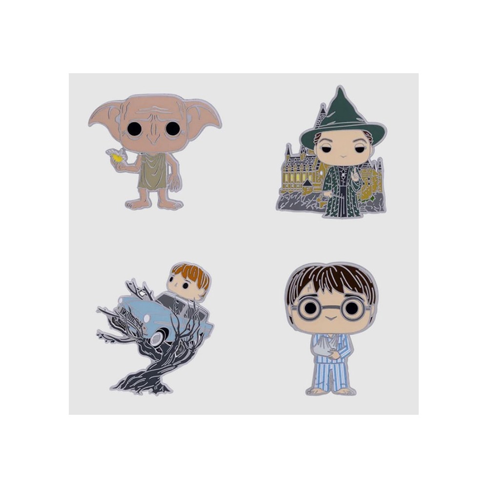 HARRY POTTER POP! PIN SET 4X SPILLE MINI FIGURE FUNKO