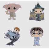 HARRY POTTER POP! PIN SET 4X SPILLE MINI FIGURE FUNKO