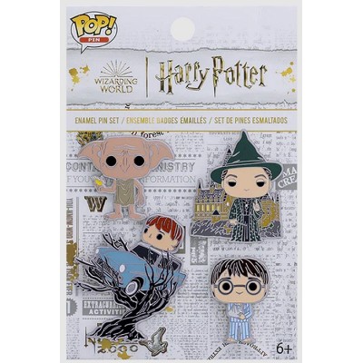 HARRY POTTER POP! PIN SET 4X SPILLE MINI FIGURE FUNKO