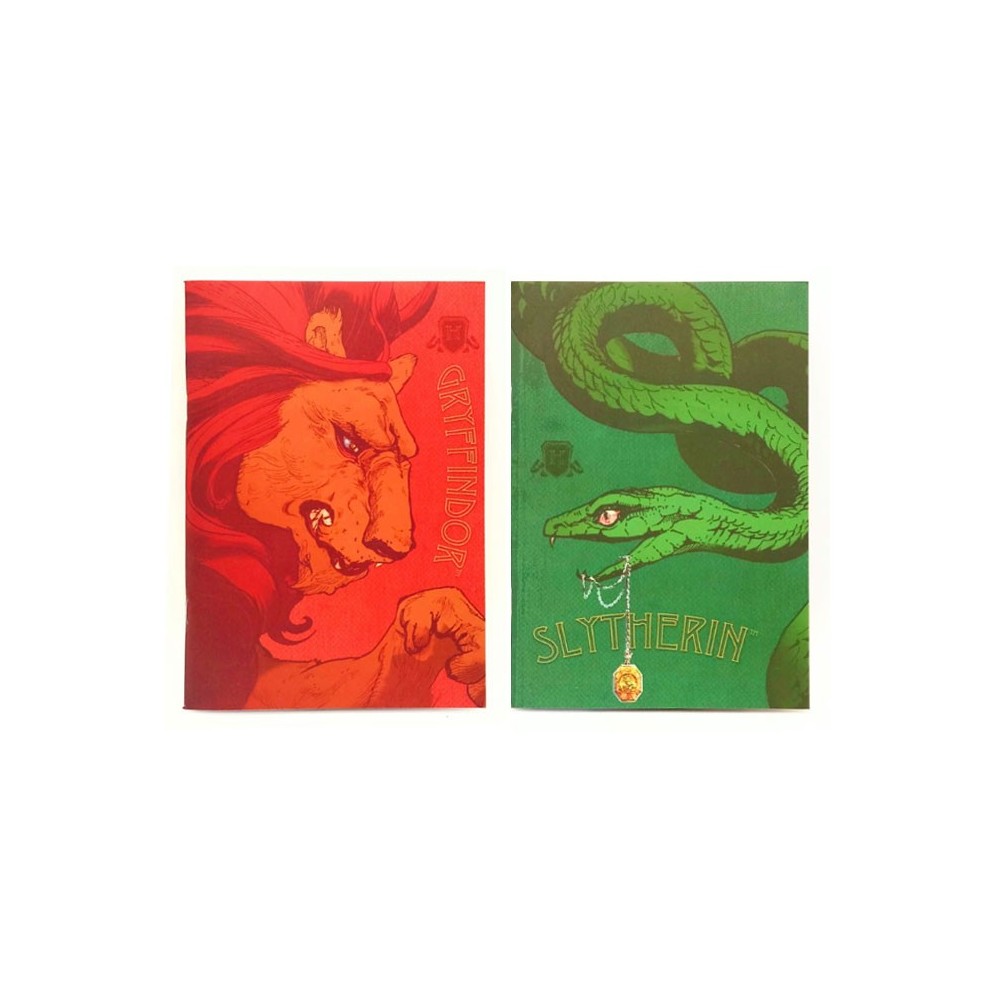 PYRAMID INTERNATIONAL HARRY POTTER GRYFFINDOR SLYTHERIN A5 EXERCISE NOTEBOOK SET