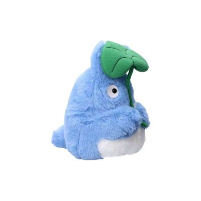 IL MIO VICINO TOTORO WITH LEAF BLUE 18CM PELUCHES FIGURE STUDIO GHIBLI