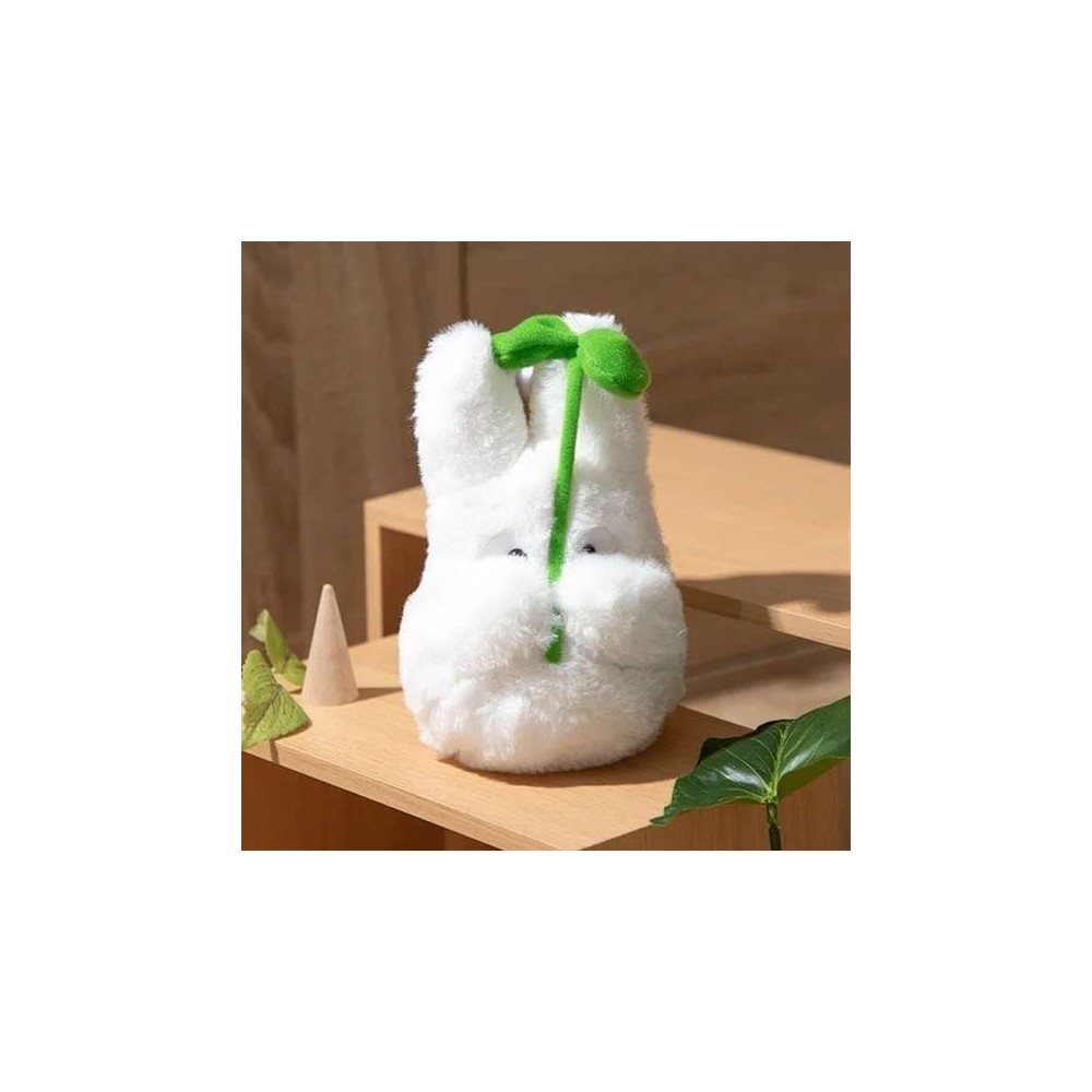 STUDIO GHIBLI MY NEIGHBOR TOTORO WITH LEAF WHITE 16CM PLUSH FIGURE