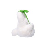 IL MIO VICINO TOTORO WITH LEAF WHITE 16CM PELUCHES FIGURE STUDIO GHIBLI