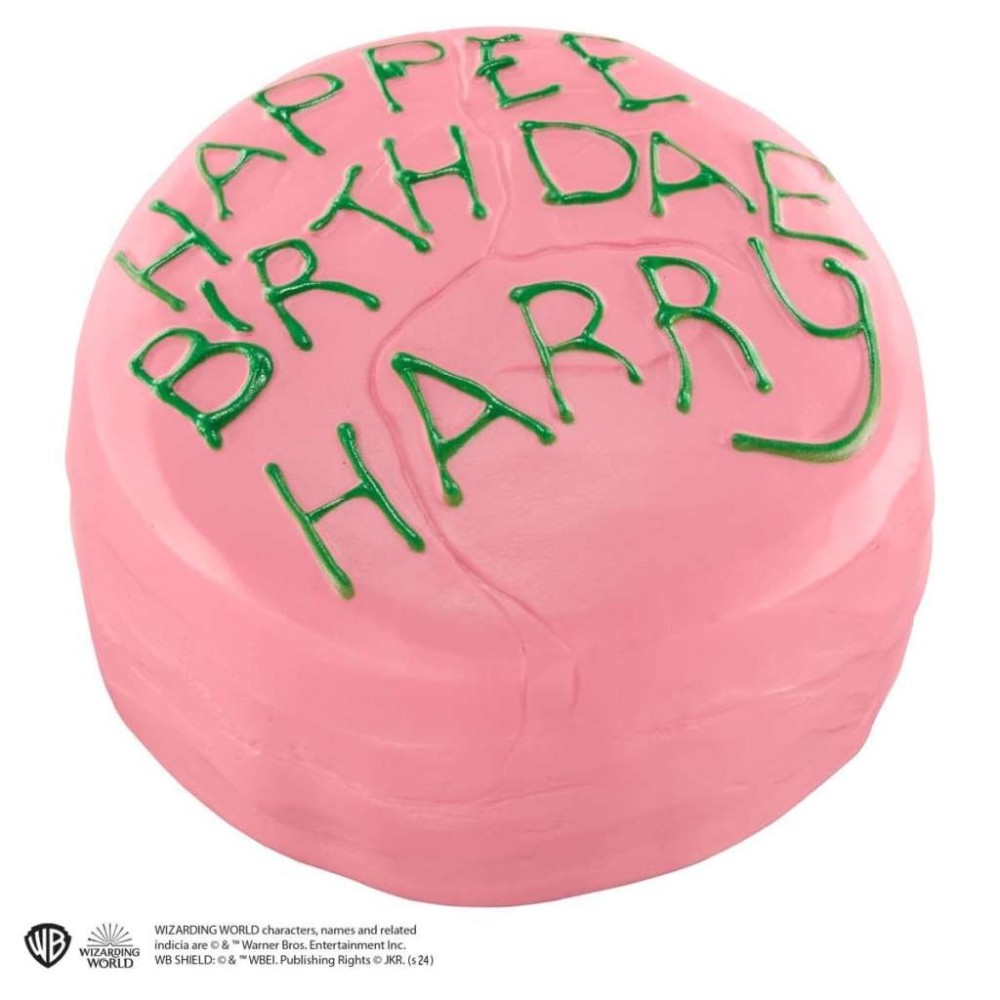 NOBLE COLLECTIONS HARRY POTTER BIRTHDAY CAKE ANTISTRESS FIGURE
