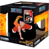 ABYSTYLE ONE PIECE LUFFY AND ACE HEAT CHANGE MUG