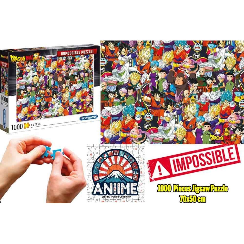 CLEMENTONI DRAGON BALL SUPER THE CAST 1000 PIECES JIGSAW PUZZLE