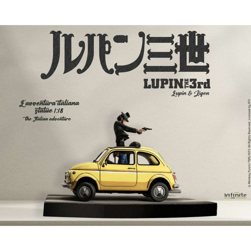 INFINITE STATUE LUPIN THE THIRD THE ITALIAN ADVENTURE STATUE 1/18 DIORAMA