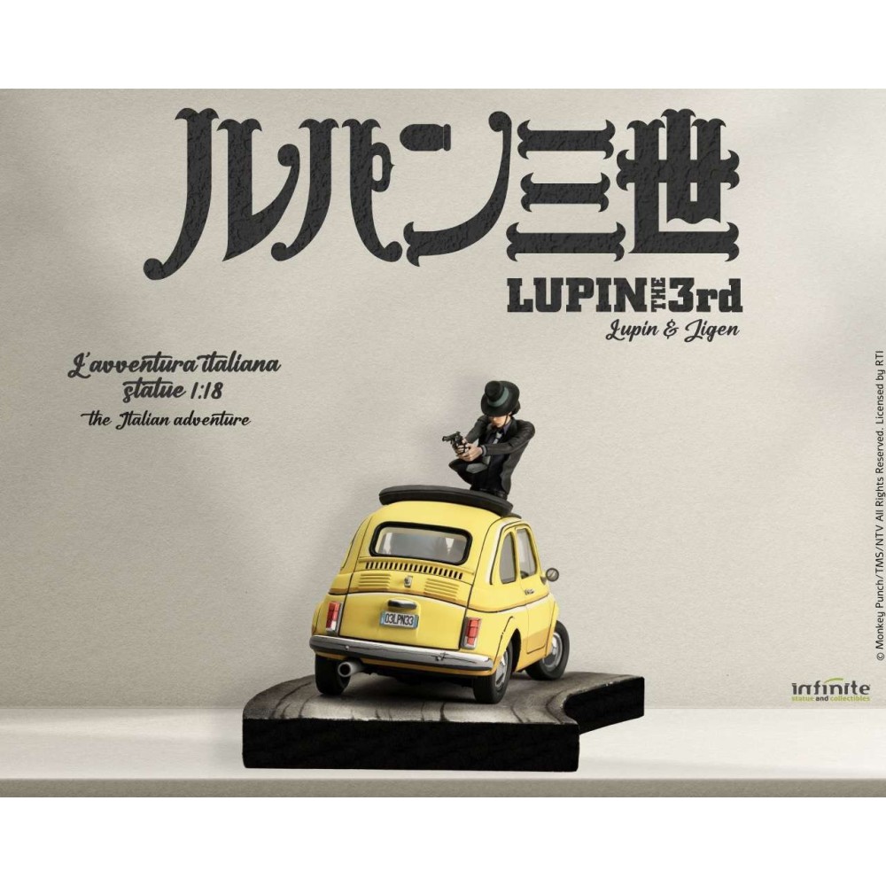 INFINITE STATUE LUPIN THE THIRD THE ITALIAN ADVENTURE STATUE 1/18 DIORAMA
