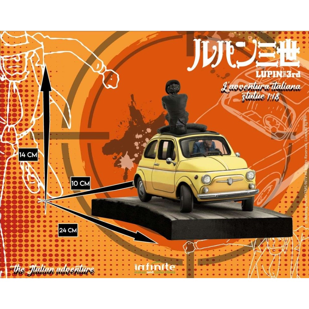 INFINITE STATUE LUPIN THE THIRD THE ITALIAN ADVENTURE STATUE 1/18 DIORAMA