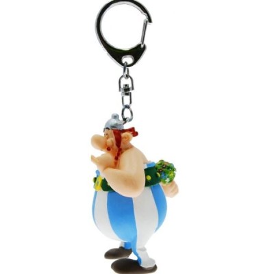 ASTERIX - OBELIX IN LOVE KEYRING PORTACHIAVI PVC FIGURE PLASTOY