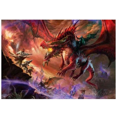 CLEMENTONI DUNGEONS & DRAGONS KANSALDI ON RED DRAGON 500 PIECES JIGSAW PUZZLE