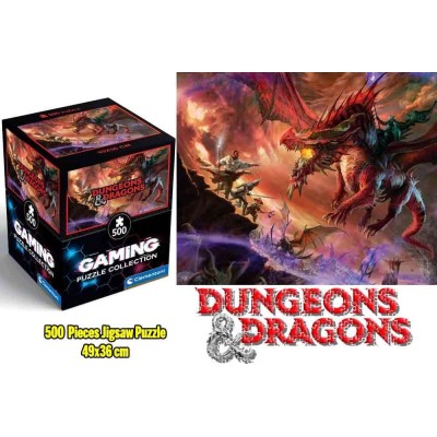DUNGEONS AND DRAGONS KANSALDI ON RED DRAGON 500 PEZZI PUZZLE CLEMENTONI
