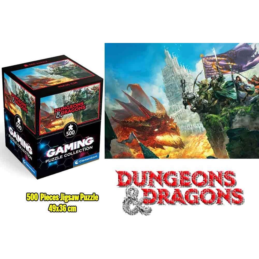 CLEMENTONI DUNGEONS & DRAGONS DRAGONFIRE 500 PIECES JIGSAW PUZZLE