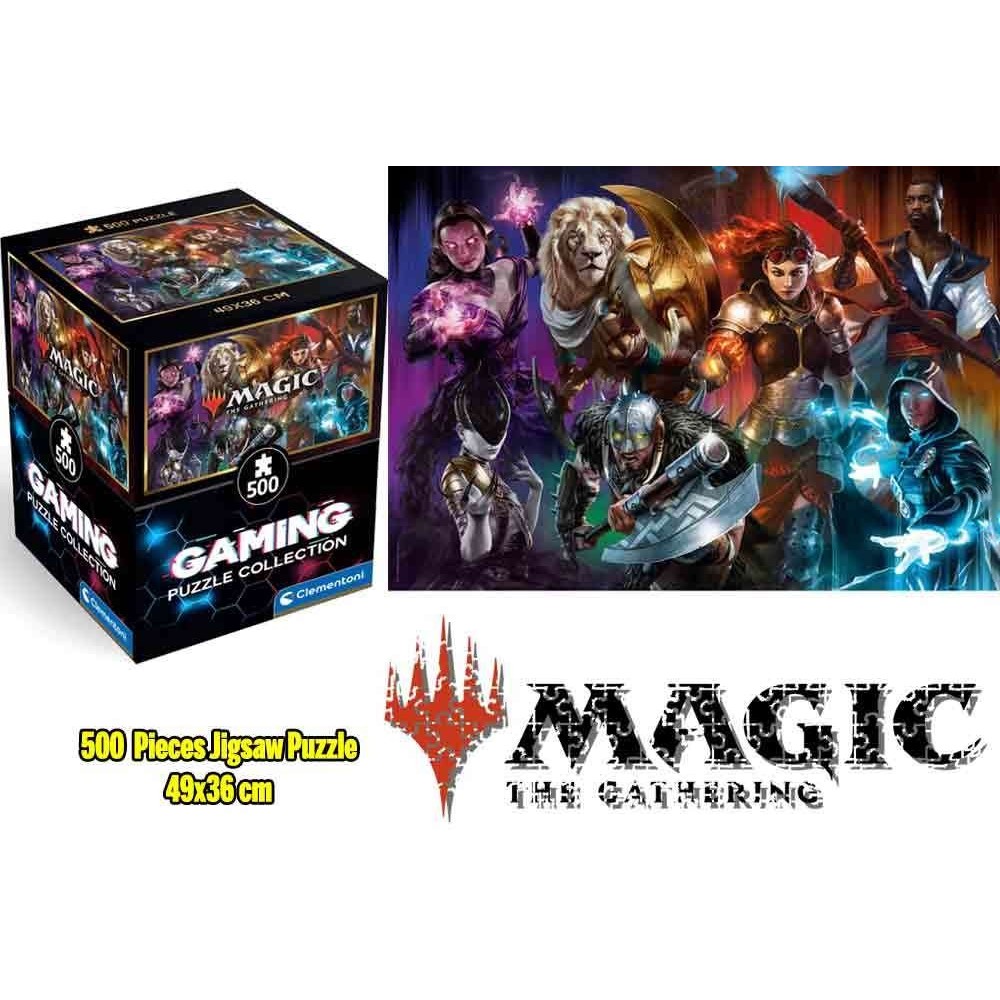 CLEMENTONI MAGIC THE GATHERING MANA WARRIORS 500 PIECES JIGSAW PUZZLE