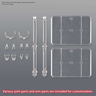 BANDAI ACTION BASE 7 CLEAR MIRROR SET FOR MODEL KIT AND FIGURE