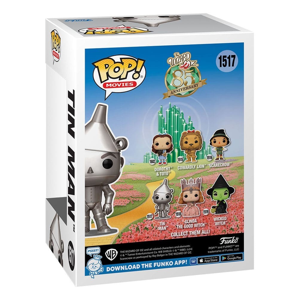 FUNKO FUNKO POP! THE WIZARD OF OZ 85TH TIN MAN BOBBLE HEAD FIGURE