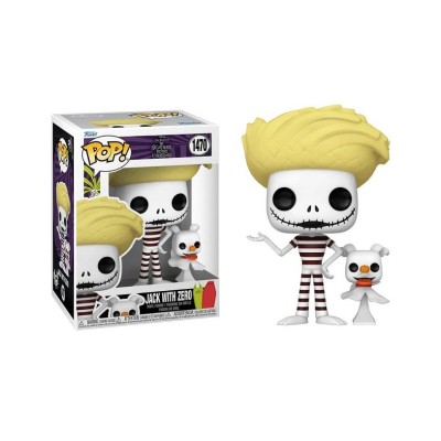 FUNKO FUNKO POP! THE NIGHTMARE BEFORE CHRISTMAS JACK WITH ZERO BOBBLE HEAD