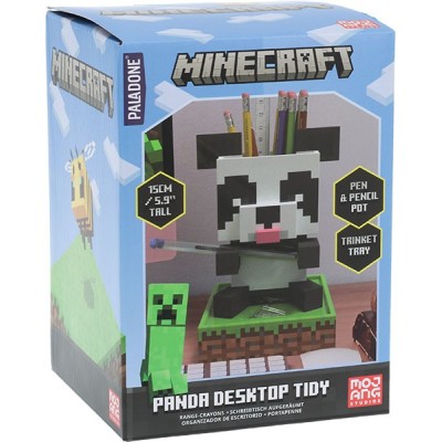 PALADONE PRODUCTS MINECRAFT PANDA DESKTOP TIDY POT PENCIL HOLDER